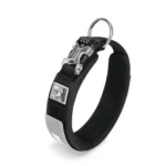 Collier chien Truelove rembourré noir - Boucle Duraflex sécurisée