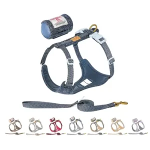 Harnais Truelove Ensemble harnais et laisse pour chien en tweed motif écossais luxe.