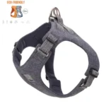 Harnais pour chien Truelove TLH3012 gris, design sobre et écologique en tissu RPET issu de bouteilles recyclées