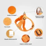 Résumé des points forts du harnais Truelove TLH3012 : mesh recyclé respirant, attaches en aluminium léger