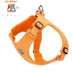 Harnais pour chien éco-responsable Truelove TLH3012 coloris orange vif, fabriqué en mesh recyclé