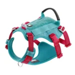 Harnais anti-traction pour chien couleur bleu azur modèle Manley TLH7011