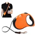 Laisse enrouleur pour chien Truelove - Mains Libre - orange