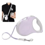 Laisse enrouleur pour chien Truelove - Mains Libre - violet