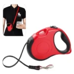 Laisse enrouleur pour chien Truelove - Mains Libre - rouge