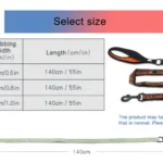 Laisse pour chien 140cm Pull Plus - guide des tailles