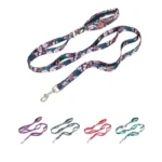 Laisse pour chien 140cm Pull Plus Flower Truelove - Vue de face avec design floral