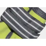 Chaussure pour chien Grip portée lors d'une promenade - Bandes réfléchissantes visibles