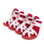 Chaussure pour chiot et petit chien Truelove - rouge