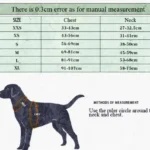 Gilet de sauvetage pour chien - guide des tailles
