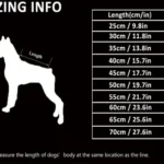Manteau chaud pour chien Sortland - guide des tailles