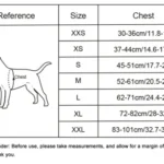 Manteau chaud pour chien - guide des tailles