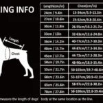 Manteau hiver pour chien Snow - guide des tailles