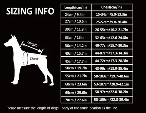 Manteau imperméable pour chien Spring : Waterproof & Protection Truelove Manteau imperméable pour chien Spring - guide des tailles