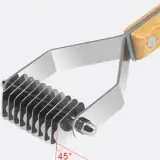 Brosse pour Chien Poils Morts Bambou