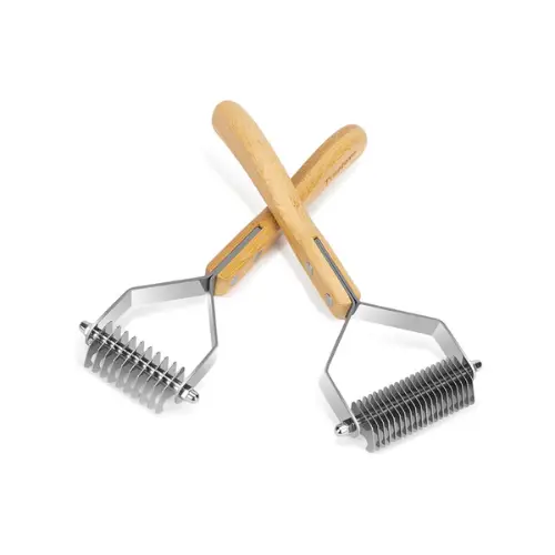 Brosse pour Chien Poils Morts Bambou