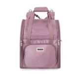 Version violette du sac à dos multifonction TrueLove pour transporter son petit compagnon.