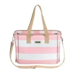 Sac de transport pour petit chien rose pastel en tissu coton doux