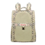 Sac à dos de transport ergonomique coloris beige pour petit chien et chat