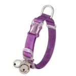 Collier pour chat TrueLove TLC5313 de couleur violette avec clochette et plaque d'identification