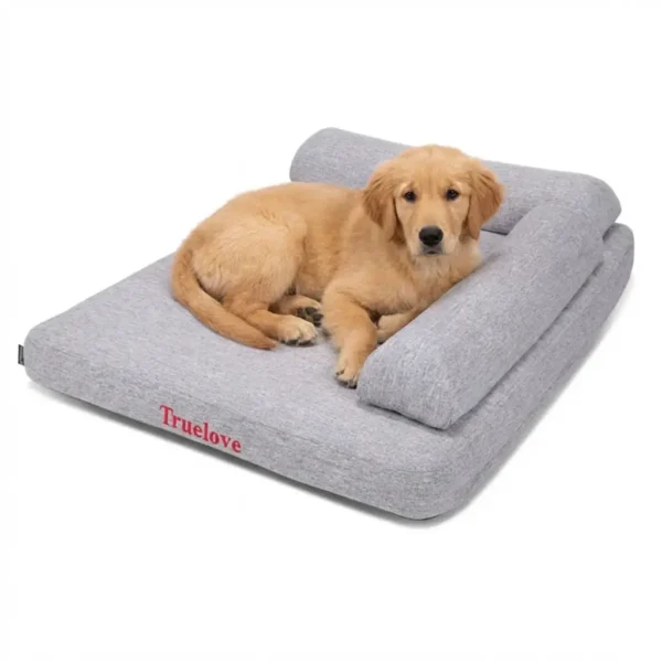 Panier pour chien Truelove BLISSPAD coloris gris clair au design moderne et épuré