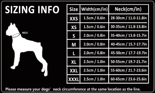 Collier pour chien Flower Edition : design floral stylé et premium Guide des taille Collier pour chien Truelove Flex Plus