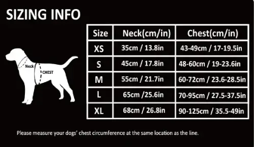 Harnais anti-traction pour chien Robustes et Puissants : Truelove Forest Harnais anti-traction Forest pour chien - guide des tailles