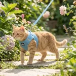 Confort et ergonomie du harnais mesh Truelove sur un chat en mouvement