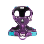 Harnais anti-traction ergonomique pour chienne Truelove Country Plus Cordura couleur violet et cyan