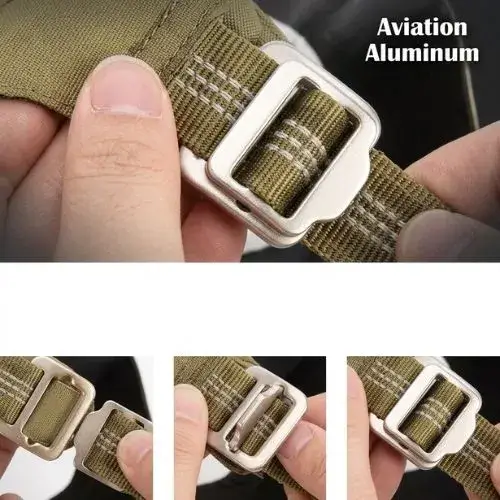Boucle Aluminium Attache Cou Harnais Chien Séquence d'ouverture facile de la boucle de cou en aluminium du harnais pour chien.